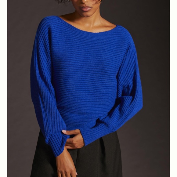 By Anthropologie Ribbed Pullover Jumper NWOT - Picture 6 of 6